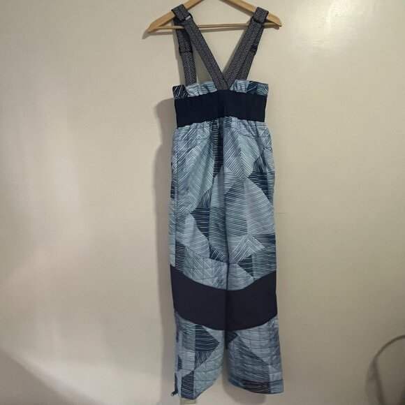 Free People Movement Printed All Prepped Bib Overalls. Indigo Patch XS  *NWOT* - Picture 3 of 9